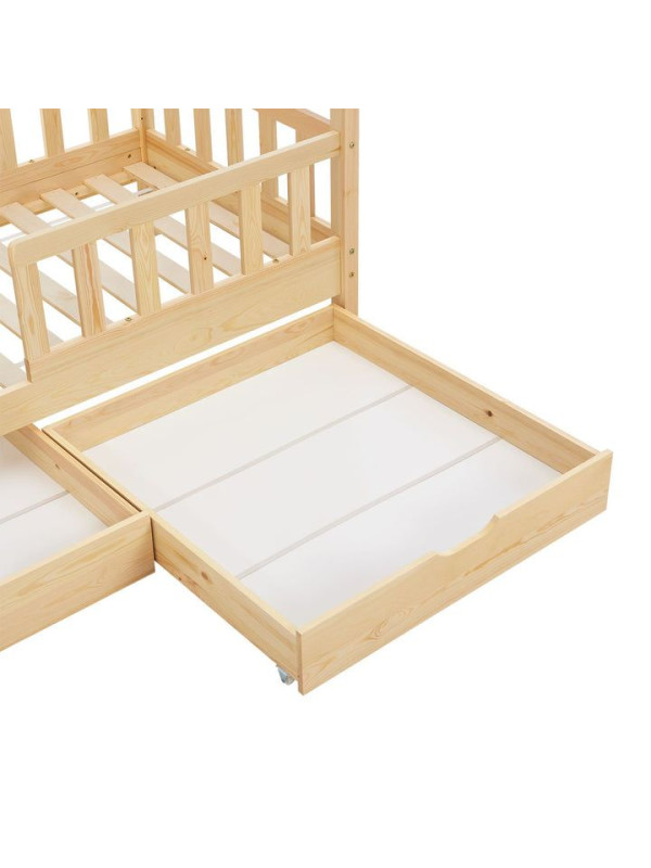 Detská posteľ 80 × 160 cm s úložným priestorom