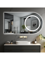 LED kúpeľňové zrkadlo 80×60 s odmlžovaním