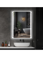 LED kúpeľňové zrkadlo 60 x 80 cm s odmlžovaním