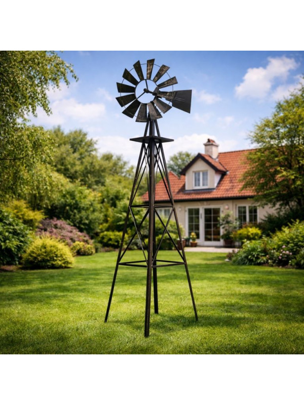 STILISTA veterný mlyn, 245 x 55 cm, oceľ, bronzový