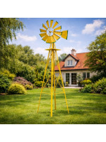 STILISTA veterný mlyn, 245 x 55 cm, oceľ, žltý