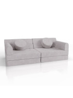 Dizajnová modulárna pohovka pre deti, 150 cm, slonovinová