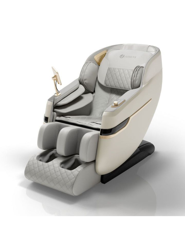 Relaxačné masážne kreslo s vyhrievaním a Bluetooth, béžové