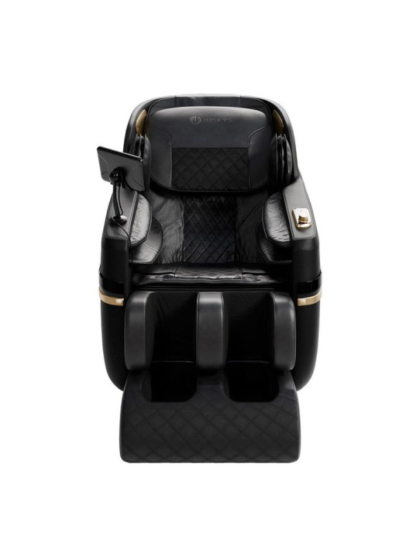 Relaxačné masážne kreslo s vyhrievaním a Bluetooth, čierne