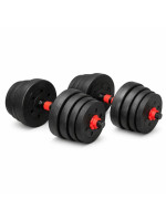 Nakladacie činky 2v1 – jednoručné aj obojručné, 30 kg