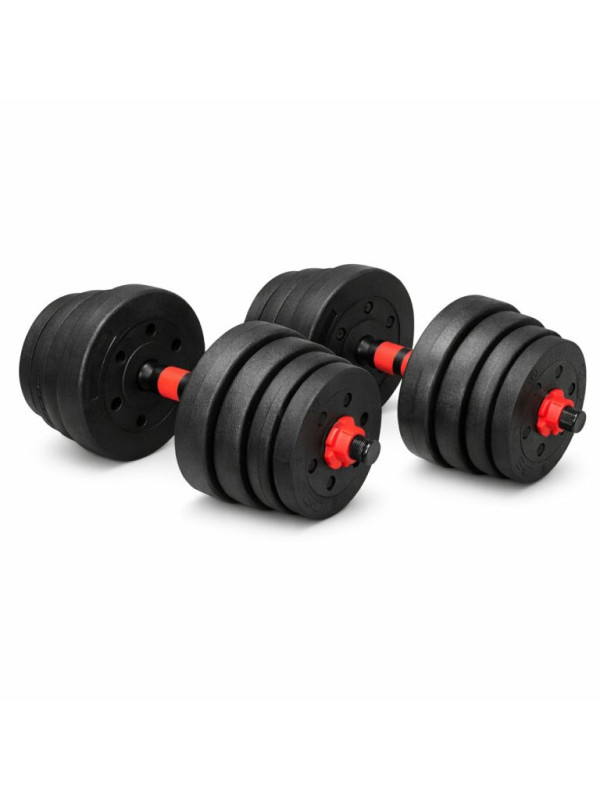 Nakladacie činky 2v1 – jednoručné aj obojručné, 30 kg