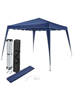 Záhradný nožnicový párty stan 3×3 m, s UV ochranou, modrý