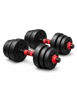 Nakladacie činky 2v1 – jednoručné aj obojručné, 20 kg