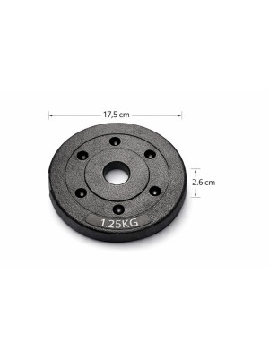 Nakladacie činky 2v1 – jednoručné aj obojručné, 20 kg