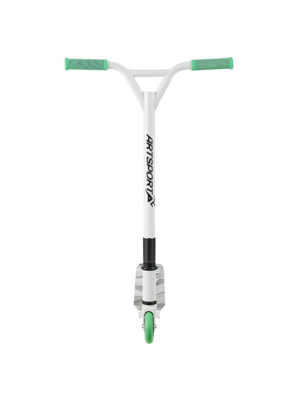 Detská freestyle kolobežka, zelená/biela