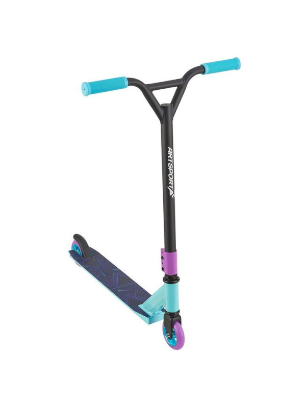 Detská freestyle kolobežka, modrá/fialová