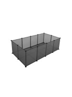 Modulárna klietka pre malé zvieratá 143x73x46 cm, sivá