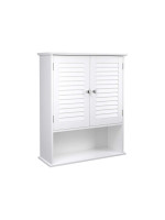 Závesná skrinka do kúpeľne biela, 60x20x70 cm