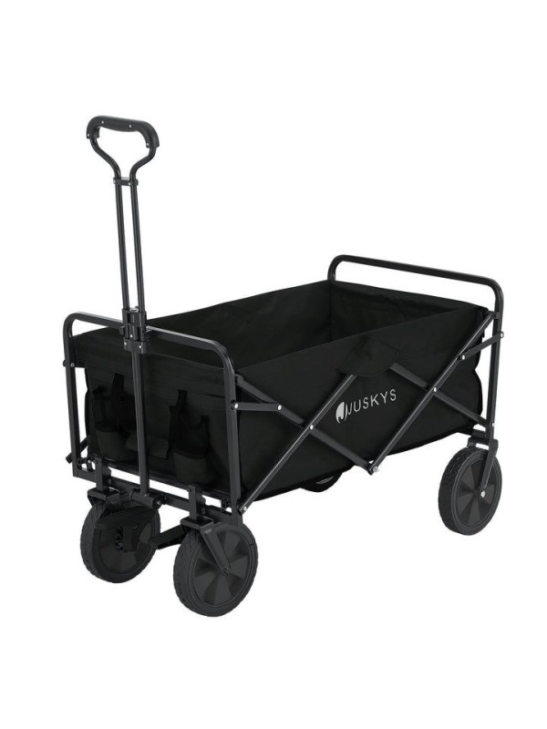 Skladací transportný vozík, čierny, 100 kg, 92x53x102 cm