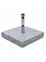 Stojan na slnečník - žula / nerezová oceľ, 50 kg