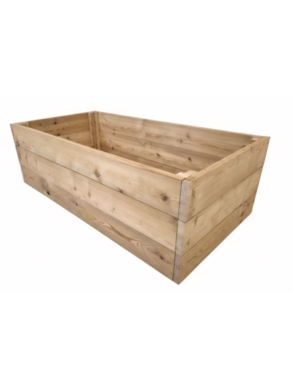 Drevený vyvýšený záhon, 156 x 95 x 42 cm