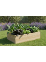 Drevený vyvýšený záhon, 156 x 95 x 42 cm