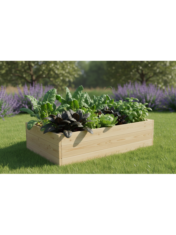 Drevený vyvýšený záhon, 156 x 95 x 42 cm