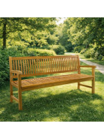 Záhradná lavica z masívneho teaku DIVERO 3-miestna