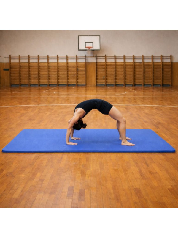 Gymnastická podložka XXL 210 × 110 × 2 cm modrá