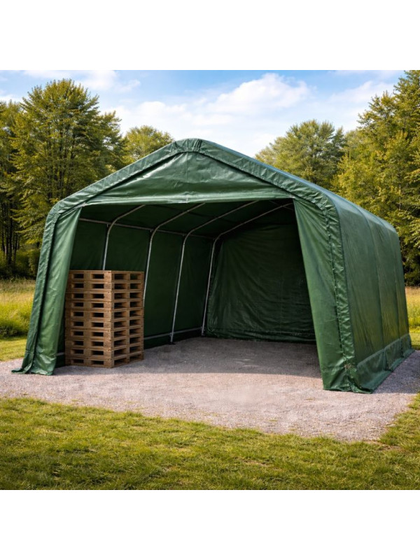 Plachtová hala 3,3×4,8 m (16 m²) – PVC 550 g/m²