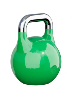 Gorilla Sports Súťažný kettlebell, zelený, 24 kg
