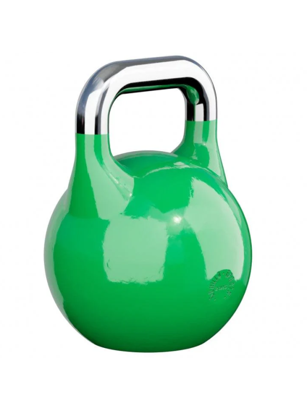 Gorilla Sports Súťažný kettlebell, zelený, 24 kg