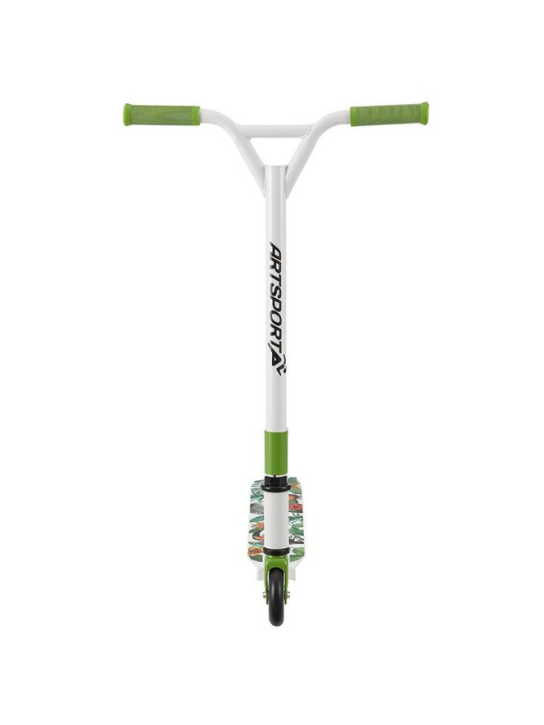 Detský freestyle kolobežka, biela/zelená