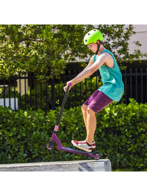 Detský freestyle kolobežka, fialová/čierna