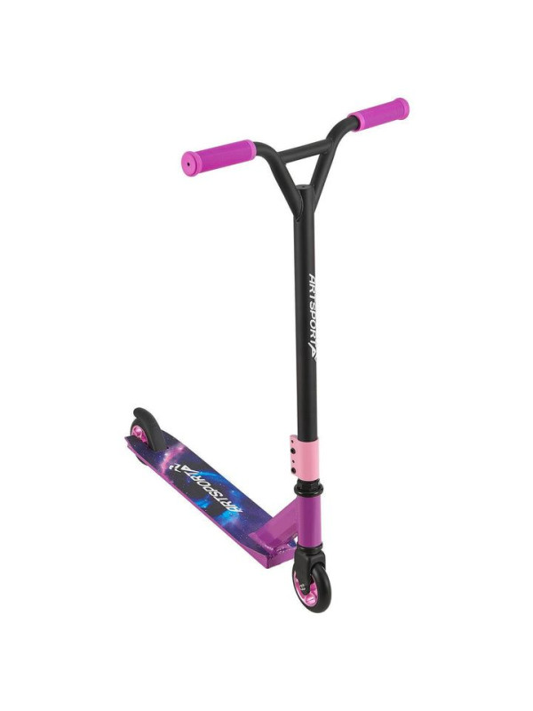 Detský freestyle kolobežka, fialová/čierna