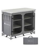 Skladacie kempingové kuchynské príslušenstvo, sivé