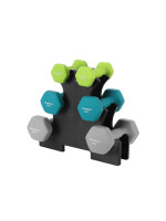 Sada neoprénových činiek 1–3 kg so stojanom