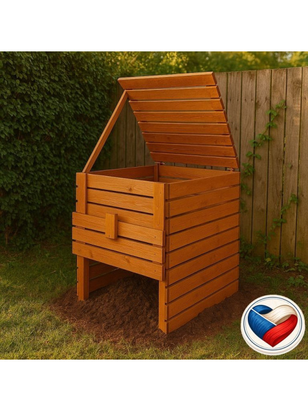 Drevený kompostér 1200 l – česká výroba z masívneho dreva