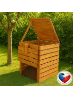 Drevený kompostér s objemom 600 l, z masívneho dreva