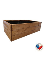 Drevený vyvýšený záhon 136 × 78 × 42 cm, lakovaný