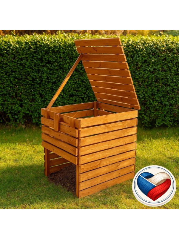 Drevený kompostér 800 l – česká výroba z masívneho dreva