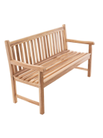 Záhradná lavica masív DIVERO 3-miestna 150 cm