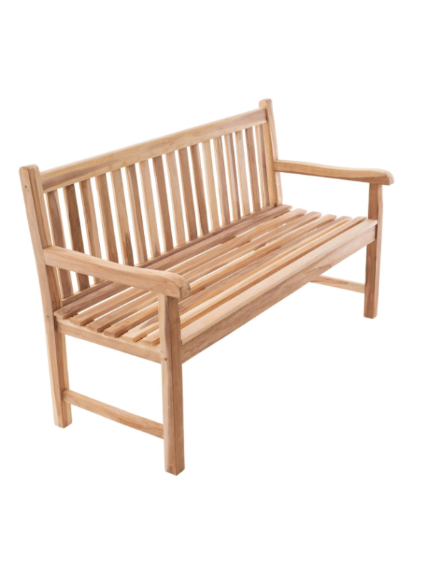 Záhradná lavica masív DIVERO 3-miestna 150 cm