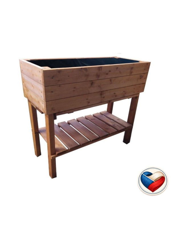 Záhon na nohách 98,5×41×87cm povrchová úprava, česká výroba