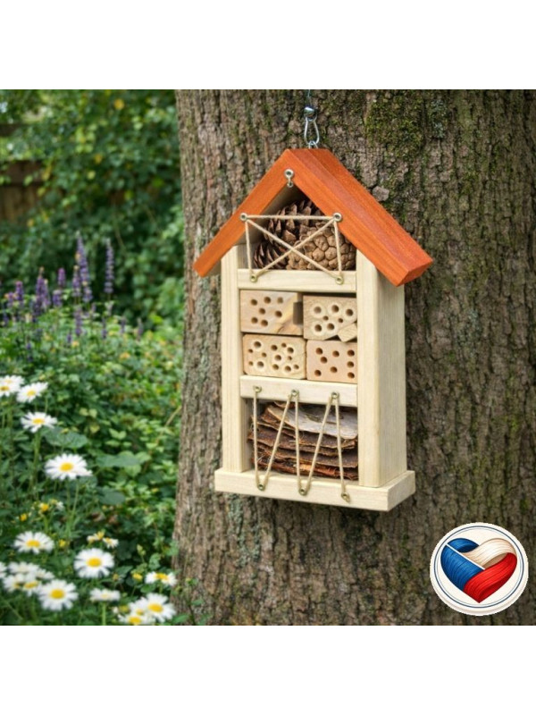 Hotel pre užitočný hmyz 32×16 cm, česká výroba