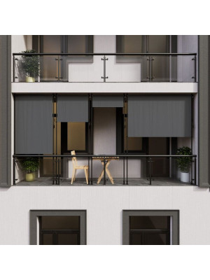 Vertikálna markíza na balkón 150 x 228–316 cm, ochrana UV