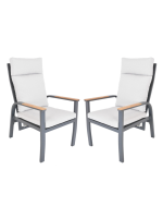 Hliníkové kreslá ANNECY DUO 2 ks