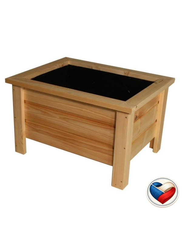 Drevený kvetináč na nohách Maceta 58×45×37 cm, česká výroba