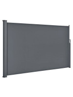 Výsuvná bočná zástena, 300 x 180 cm, tmavosivá