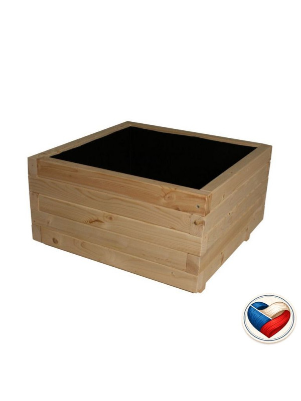 Drevený kvetináč Grande Flor 62×62×35 cm, česká výroba