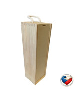 Drevená darčeková krabička na víno 11×35×10 cm, česká výroba