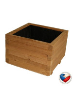 Drevený kvetináč Flor THERMOWOOD 42×42×31 cm, česká výroba