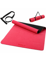 Fitness podložka na jogu 190 × 100 × 0,6 cm červená