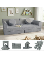 Dizajnová modulárna pohovka pre deti 150 cm, šalviová