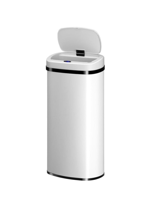 Automatický odpadkový kôš 70 l s pohybovým senzorom, biely